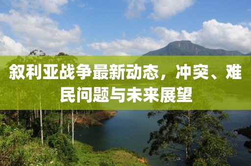 叙利亚战争最新动态，冲突、难民问题与未来展望