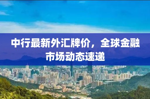 中行最新外汇牌价，全球金融市场动态速递