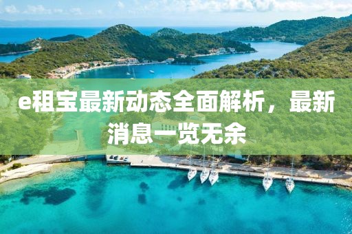 e租宝最新动态全面解析，最新消息一览无余