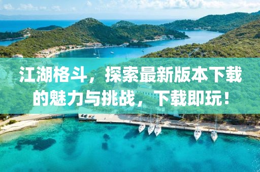 江湖格斗，探索最新版本下载的魅力与挑战，下载即玩！