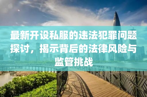 最新开设私服的违法犯罪问题探讨，揭示背后的法律风险与监管挑战