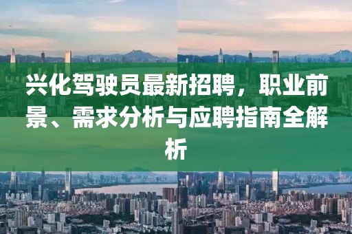 兴化驾驶员最新招聘，职业前景、需求分析与应聘指南全解析