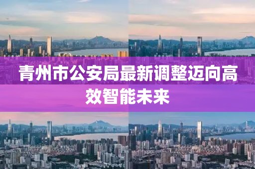 青州市公安局最新调整迈向高效智能未来