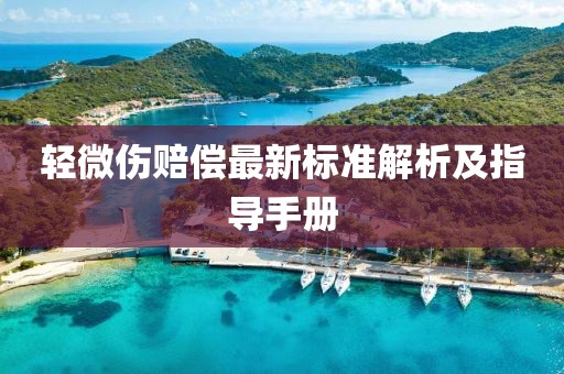 轻微伤赔偿最新标准解析及指导手册