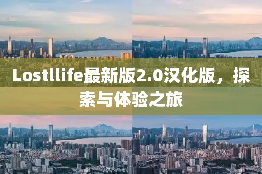 Lostllife最新版2.0汉化版，探索与体验之旅