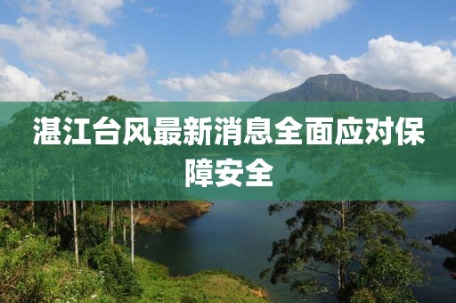 湛江台风最新消息全面应对保障安全