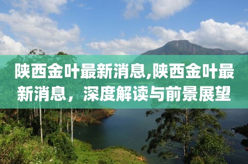 陕西金叶最新消息,陕西金叶最新消息，深度解读与前景展望