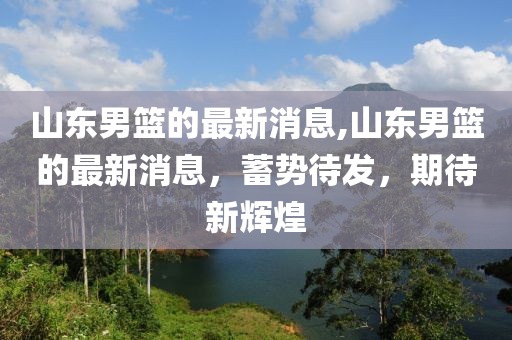 山东男篮的最新消息,山东男篮的最新消息，蓄势待发，期待新辉煌