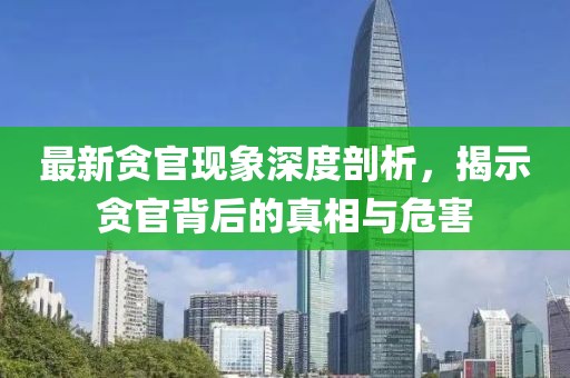 最新贪官现象深度剖析，揭示贪官背后的真相与危害