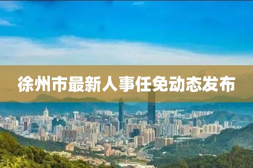 徐州市最新人事任免动态发布