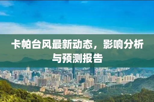 卡帕台风最新动态，影响分析与预测报告