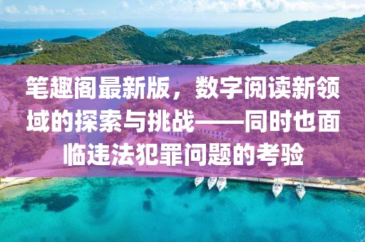 笔趣阁最新版，数字阅读新领域的探索与挑战——同时也面临违法犯罪问题的考验